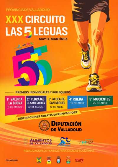 Cartel de XXX Circuito Las Cinco Leguas - Mucientes en Mucientes, Valladolid