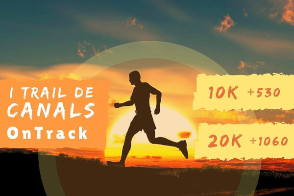 Cartel de I Trail Canals OnTrack en Canals, Valencia
