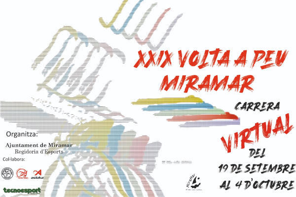 Cartel de XXIX Volta a Peu Miramar OnTrack en Miramar, Valencia