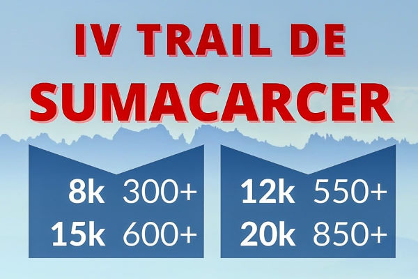 Cartel de IV Trail Sumacarcer en Sumacarcer, Valencia