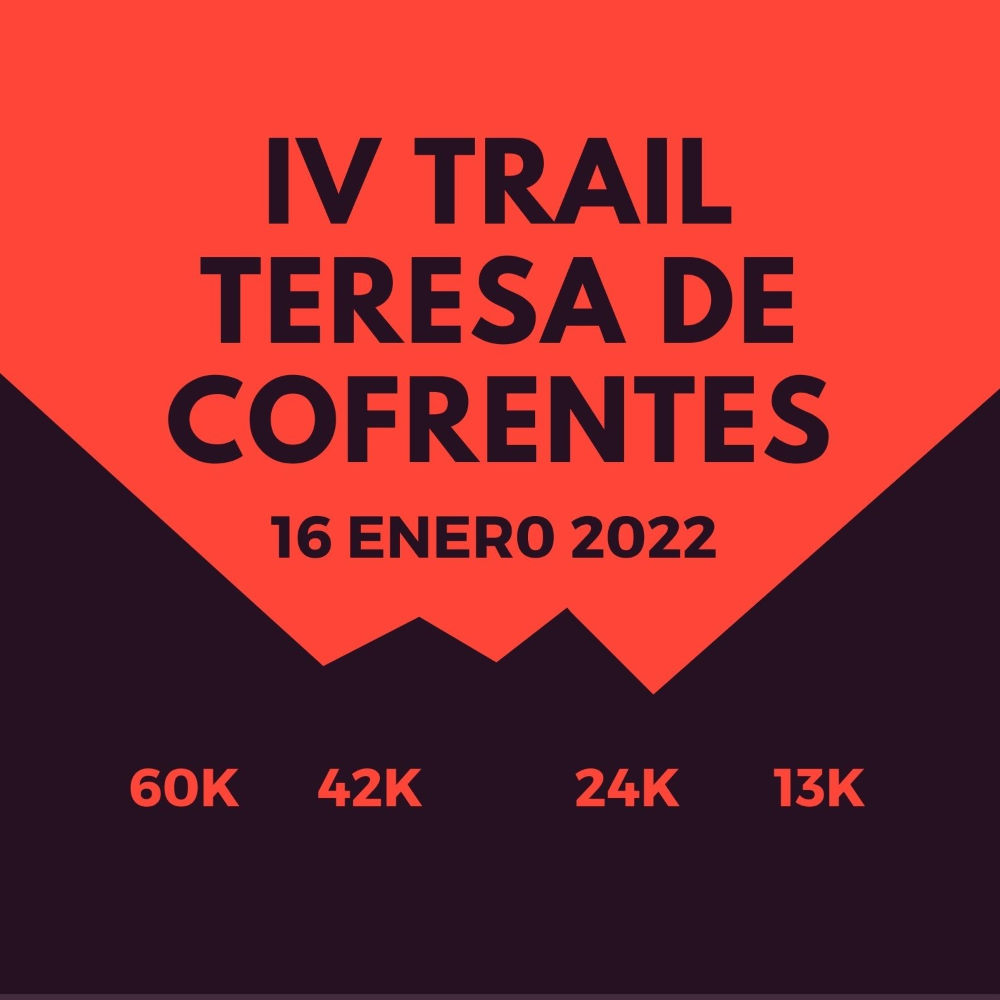 Cartel de IV Trail Teresa de Cofrentes en Teresa de Cofrentes, Valencia