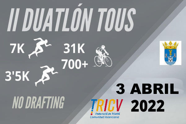 Cartel de II Duatlón Tous en Tous, Valencia