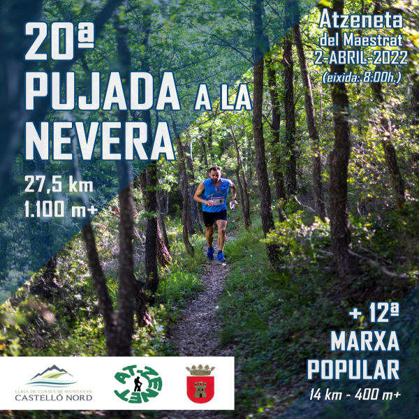Cartel de XX Pujada a la Nevera en Atzeneta del Maestrat, Castellón