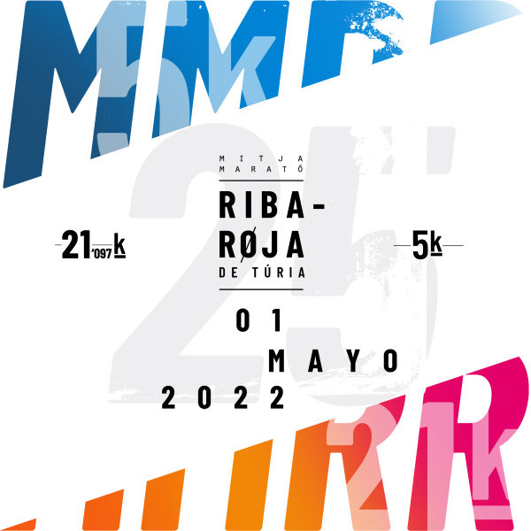 Cartel de XXV Media Maratón y V 5K Riba-Roja de Túria en Riba-Roja de Túria, Valencia