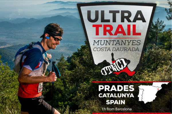 Cartel de Ultra Trail Muntanyes Costa Daurada en Prades, Tarragona