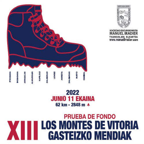 Cartel de XIII Montes de Vitoria - Gasteizko Mendiak en Vitoria-Gasteiz, Álava