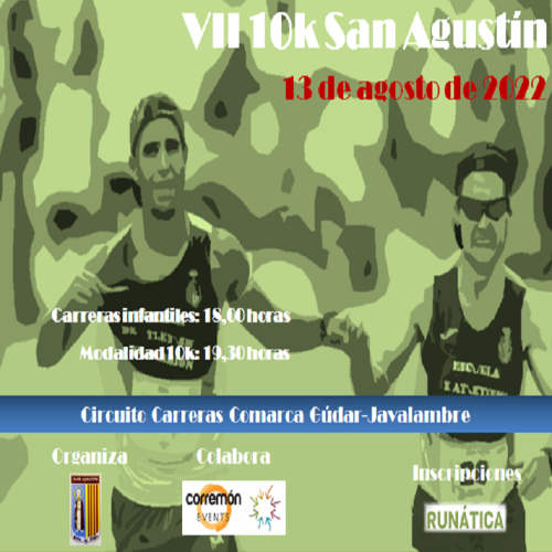 Cartel de VII 10K San Agustín en San Agustín, Teruel