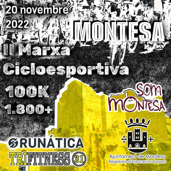 Cartel de II Marcha Ciclodeportiva Montesa en Montesa, Valencia