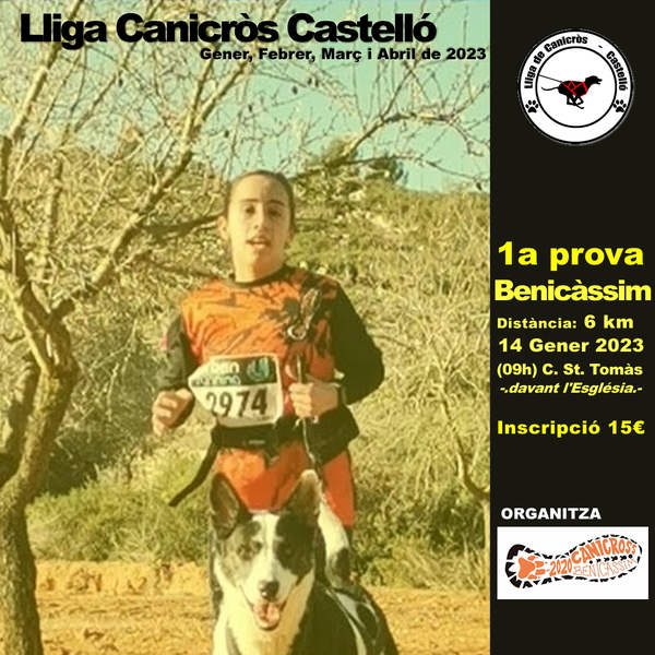 Cartel de Lliga Canicròs Castelló - Benicassim en Benicàssim, Castellón