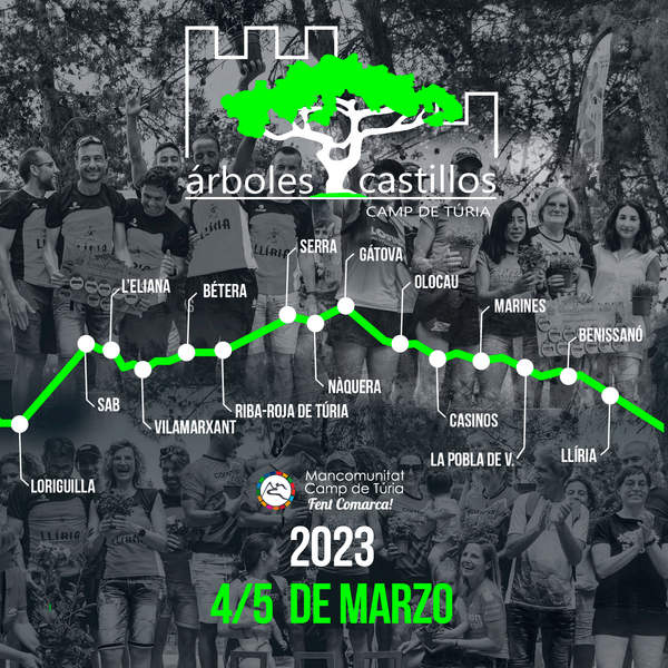 Cartel de XIII Carrera de los Árboles y Castillos en Camp de Túria, Valencia