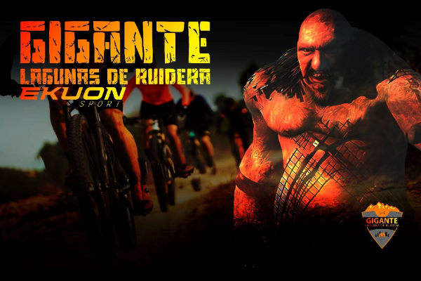 Cartel de Gigante Lagunas de Ruidera en Ossa de Montiel, Albacete