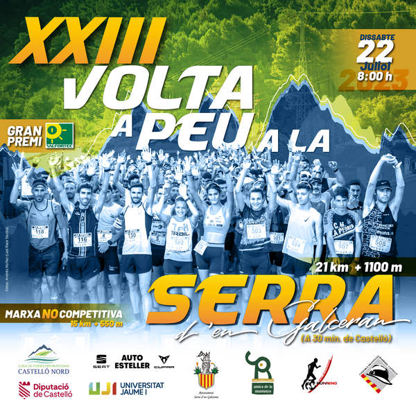 Cartel de XXIII Volta a Peu a La Serra d'en Galceran en La Serra d'en Galceran, Castellón