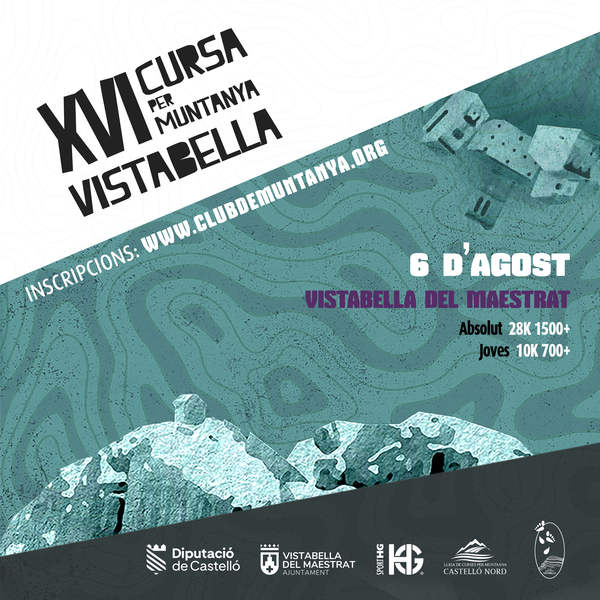 Cartel de XVI Cursa per Muntanya Vistabella en Vistabella del Maestrat, Castellón
