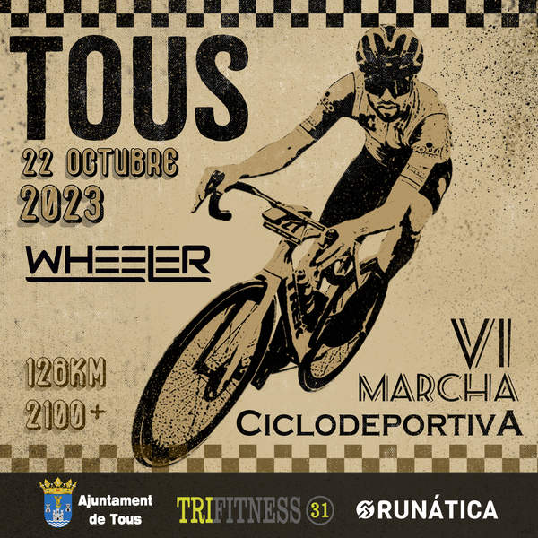 Cartel de VI Marcha Ciclodeportiva Tous en Tous, Valencia
