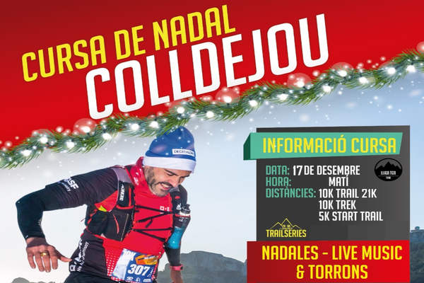 Cartel de Cursa de Nadal Colldejou en Colldejou, Tarragona