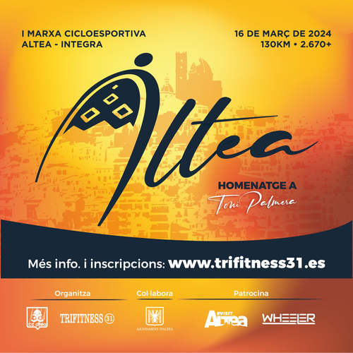 Cartel de I Marcha Ciclodeportiva Altea-Integra en Altea, Alicante
