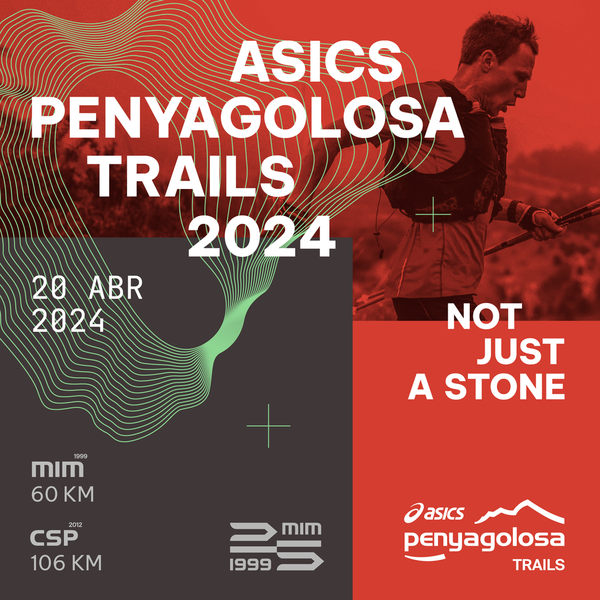 Cartel de ASICS Penyagolosa Trails en Castelló de la Plana, Castellón
