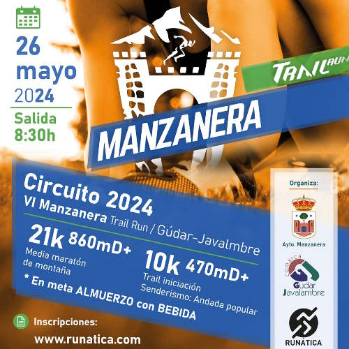 Cartel de VI Manzanera Trail Run en Manzanera, Teruel