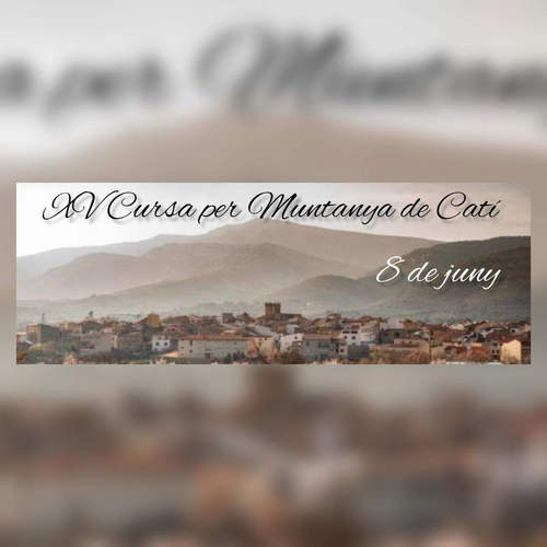 Cartel de XV Cursa Muntanya Nocturna Catí en Catí, Castellón