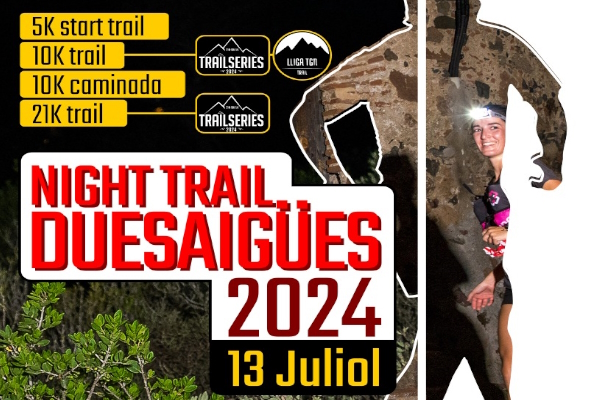 Cartel de TrailSeries Duesaigües TrailNight en Duesaigües, Tarragona
