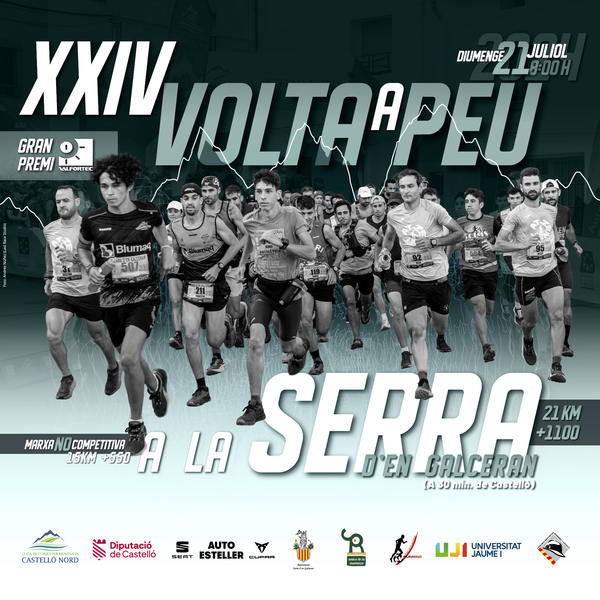 Cartel de XXIV Volta a Peu a La Serra d'en Galceran en La Serra d'en Galceran, Castellón