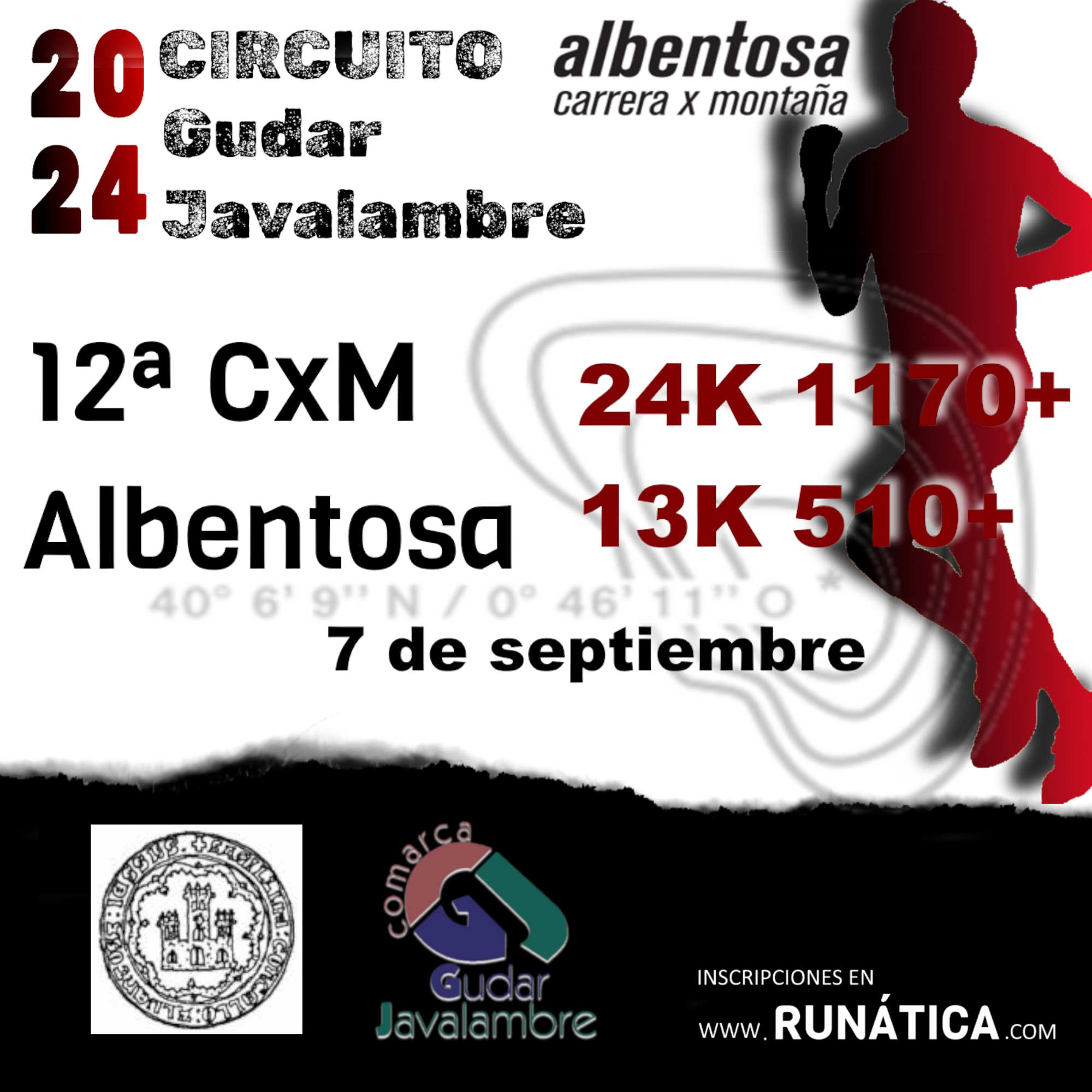 Cartel de XII CxM Albentosa en Albentosa, Teruel