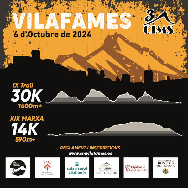 Cartel de 3 Cims Vilafamés en Vilafamés, Castellón