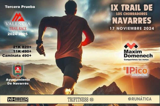 Cartel de IX Trail Navarrés en Navarrés, Valencia