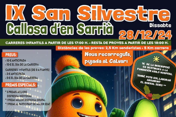Cartel de XI San Silvestre Callosa d'en Sarrià en Callosa d'en Sarrià, Alicante