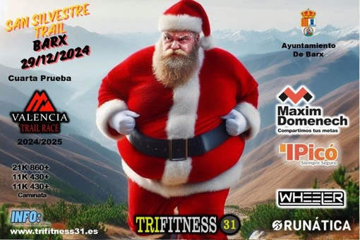 Cartel de III Sant Silvestre Trail Barx en Barx, Valencia