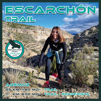 Cartel de IX Escarchón Trail en Ademuz, Valencia