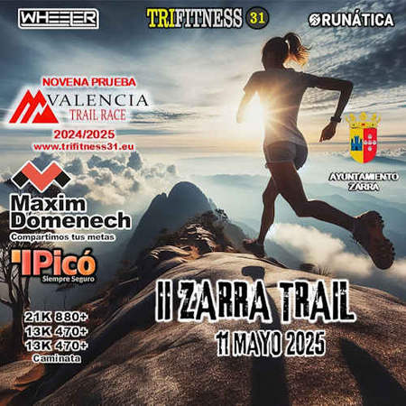 Cartel de II Zarra Trail en Zarra, Valencia