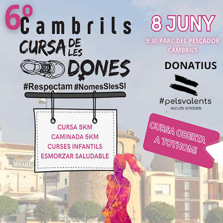 Cartel de Cursa de les Dones de Cambrils en Cambrils, Tarragona