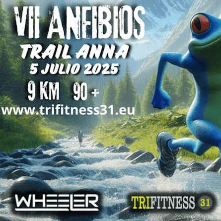 Cartel de VII Anfibios Trail de Anna en Anna, Valencia
