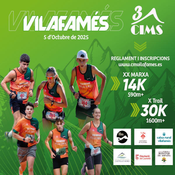 Cartel de 3 Cims Vilafamés en Vilafamés, Castellón