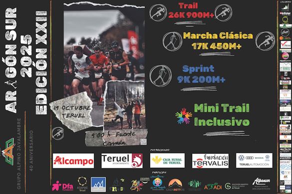 Cartel de XXII Carrera Popular Aragón Sur en Teruel, Teruel