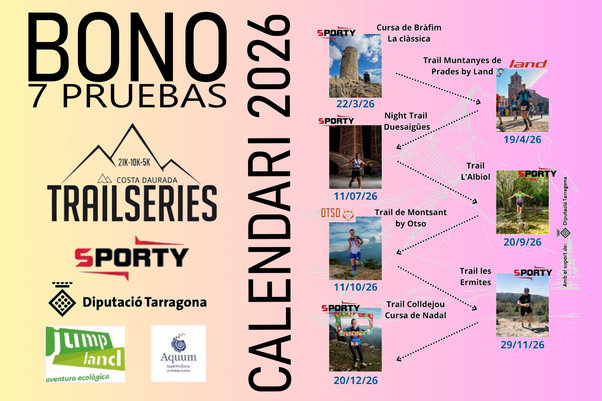 Cartel de TrailSeries Costa Daurada by SPORTY en Costa Daurada, Tarragona