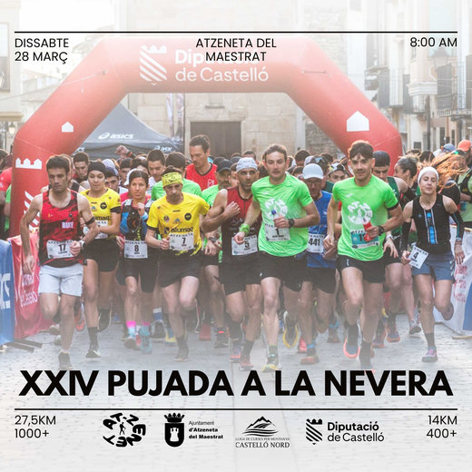 Cartel de XXIV Pujada a la Nevera en Atzeneta del Maestrat, Castellón