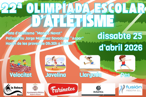 Cartel de XXII Olimpiada Escolar Alzira en Alzira, Valencia