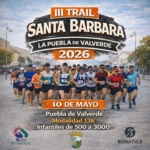Cartel de III Trail Santa Bárbara La Puebla Valverde en La Puebla de Valverde, Teruel
