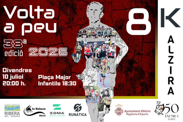 Cartel de Volta a Peu d'Alzira en Alzira, valencia