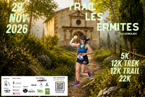 Cartel de TrailSeries Les Ermites Ulldemolins en Ulldemolins, tarragona