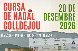 Cartel de Cursa de Nadal Colldejou en Colldejou, tarragona
