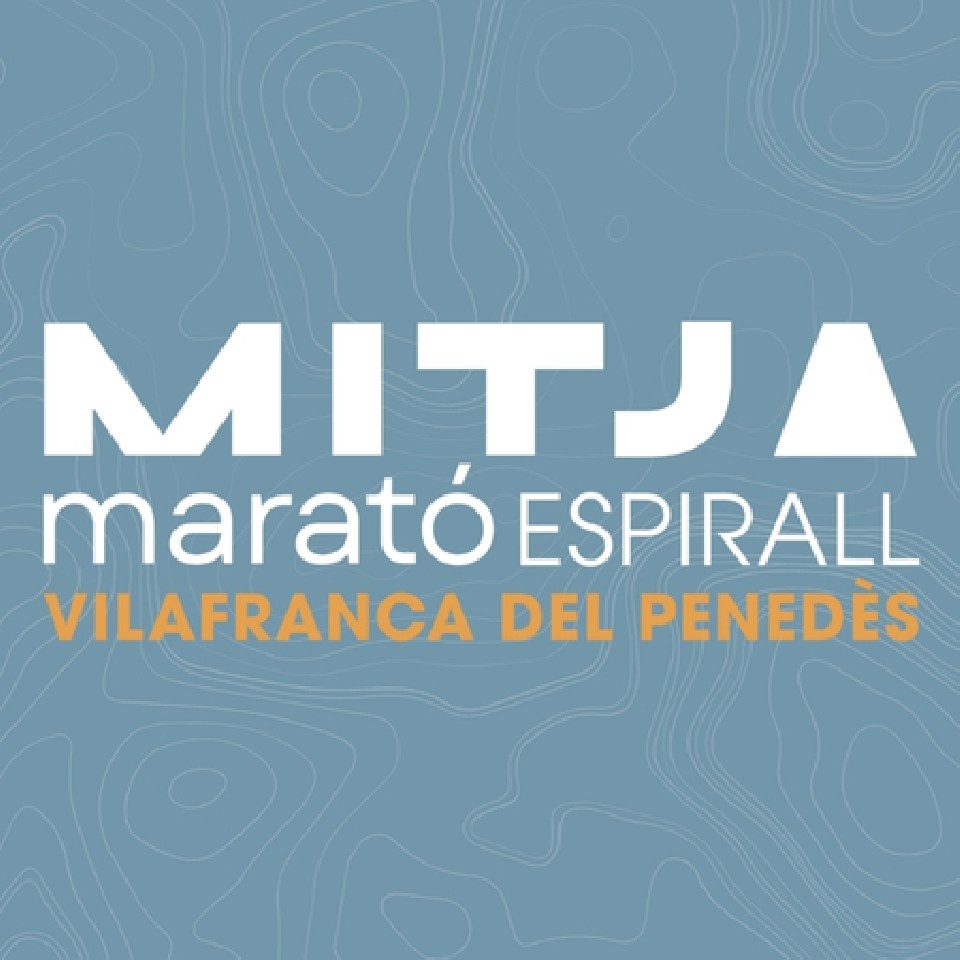 Cartel oficial de Mitja Marató Espirall - Vilafranca 2025 — 16 de noviembre de 2025 en Vilafranca del Penedès, Barcelona