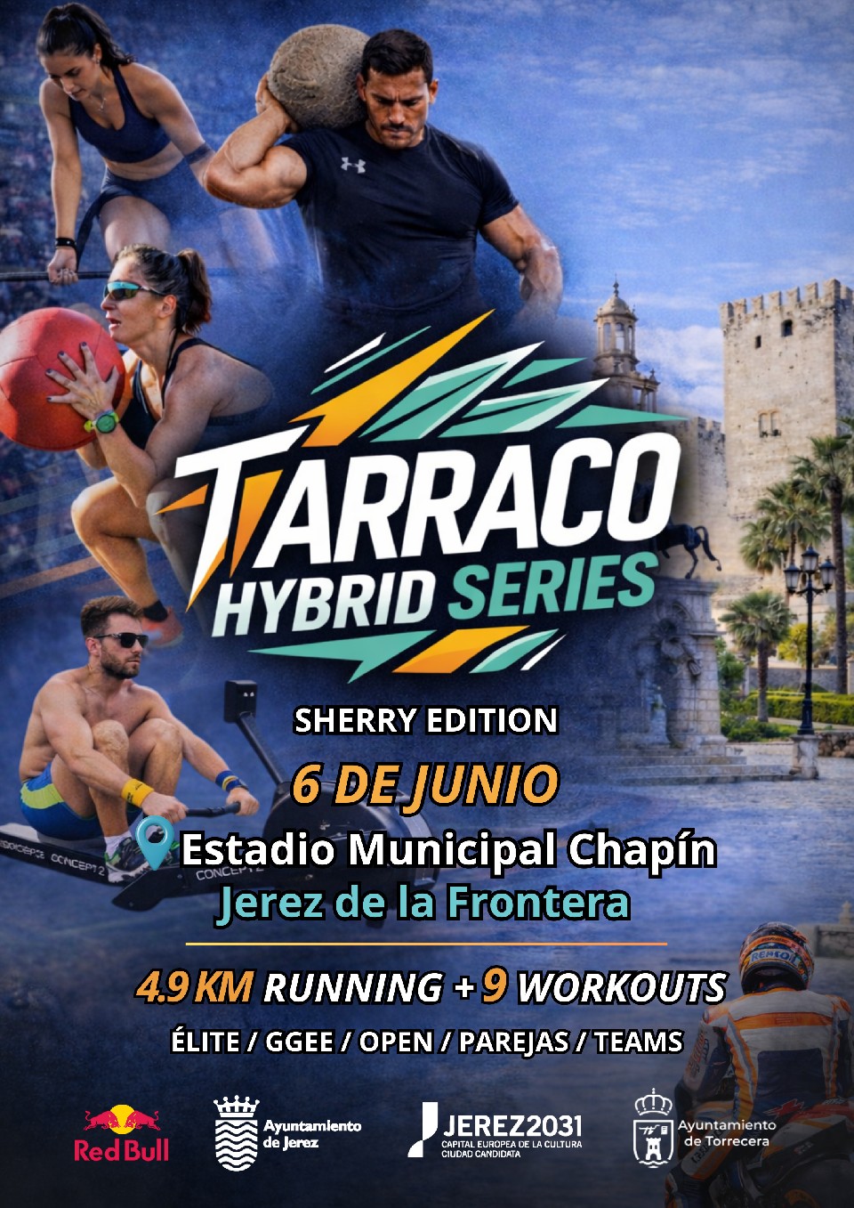 Cartel oficial de Tarraco Hybrid Series — 6 de junio de 2026 en Jerez de la Frontera, Cádiz