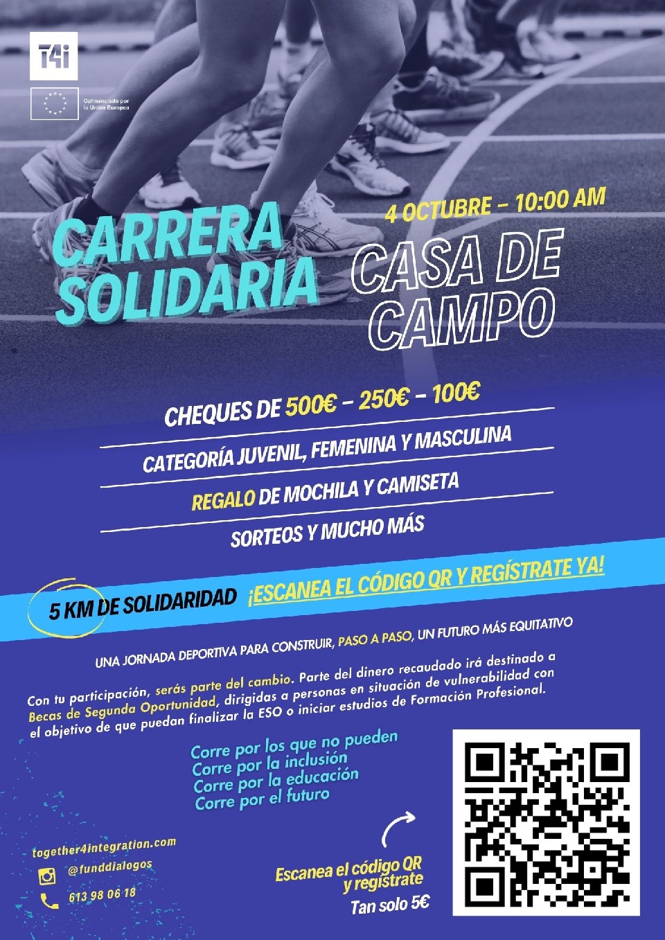 Cartel oficial de Carrera Solidaria CASA DE CAMPO – MADRID 2025 — 4 de octubre de 2025 en Madrid, Madrid