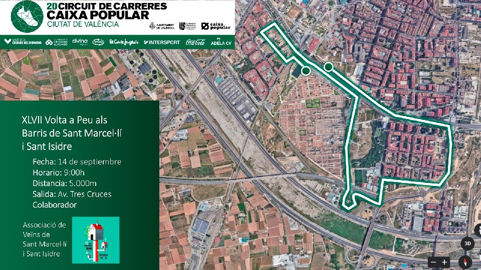 Cartel oficial de 47ª Volta a Peu als Barris de Sant Marcel·lí i Sant Isidre — 14 de septiembre de 2025 en Valencia, Valencia