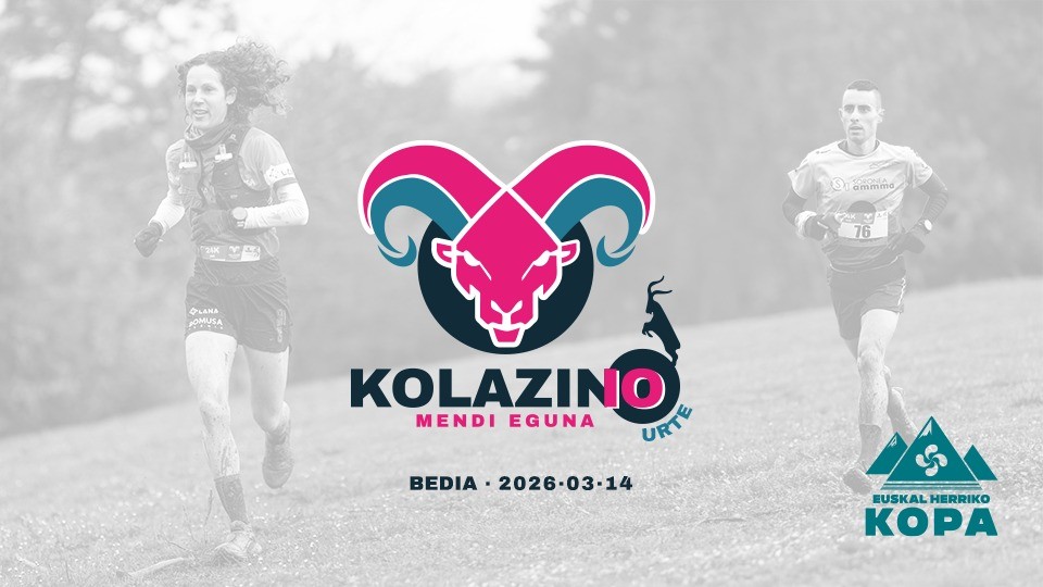Cartel oficial de X Kolazino Mendi Eguna — 14 de marzo de 2026 en Bedia, Vizcaya
