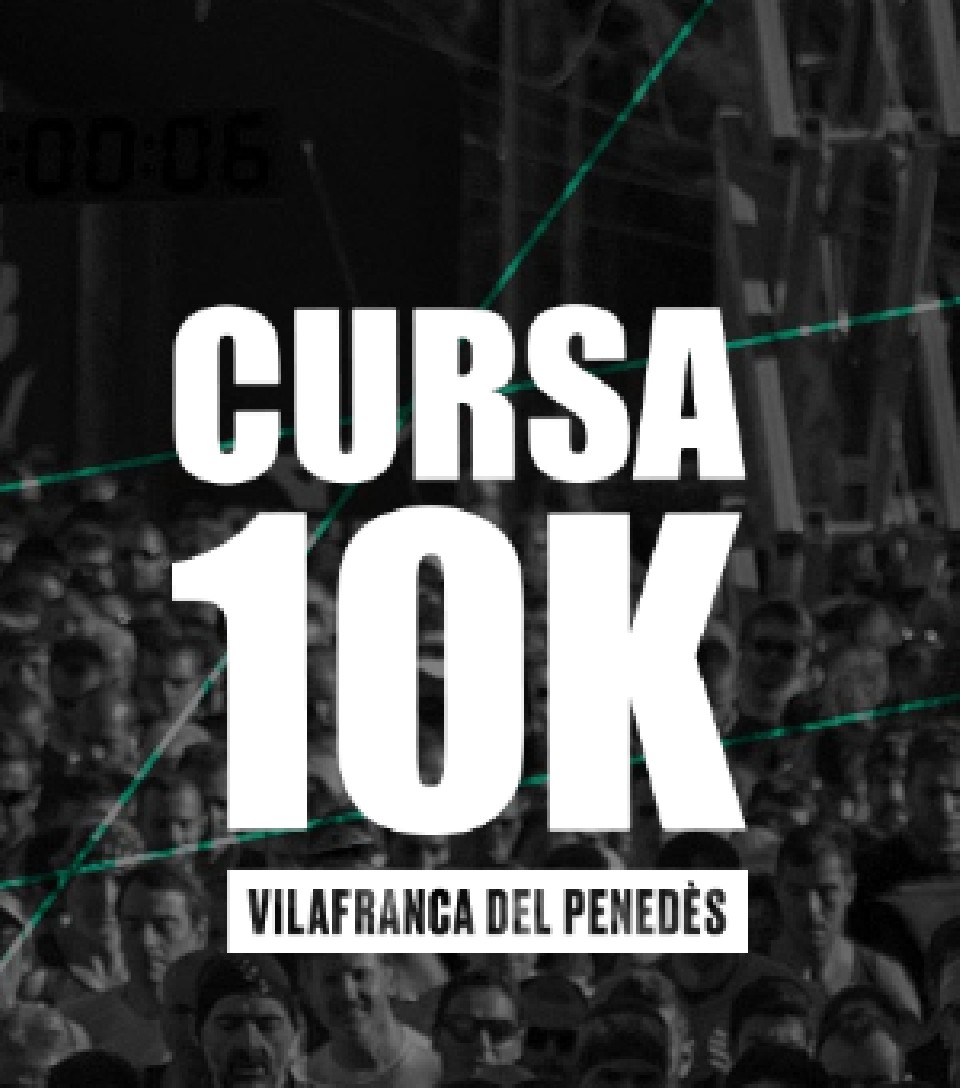 Cartel oficial de 15a Cursa 10k Vilafranca del Penedès 2026 — 25 de enero de 2026 en Vilafranca del Penedès, Barcelona