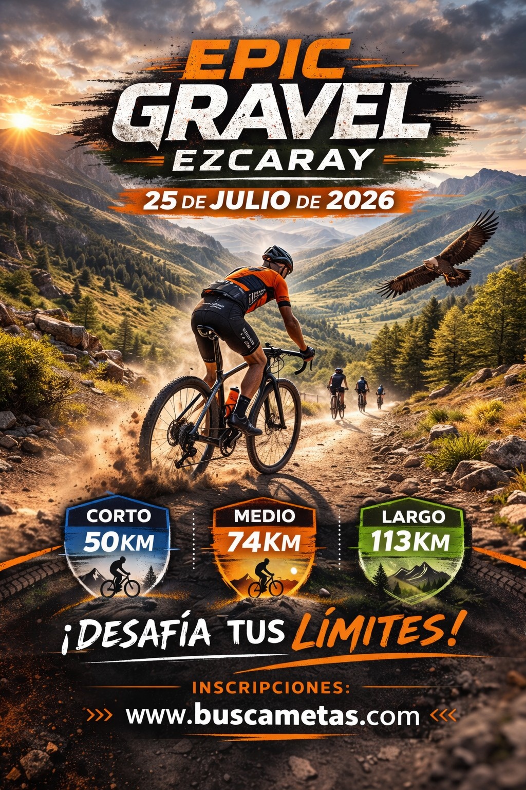 Cartel oficial de Epic Gravel Ezcaray — 25 de julio de 2026 en Ezcaray, La Rioja